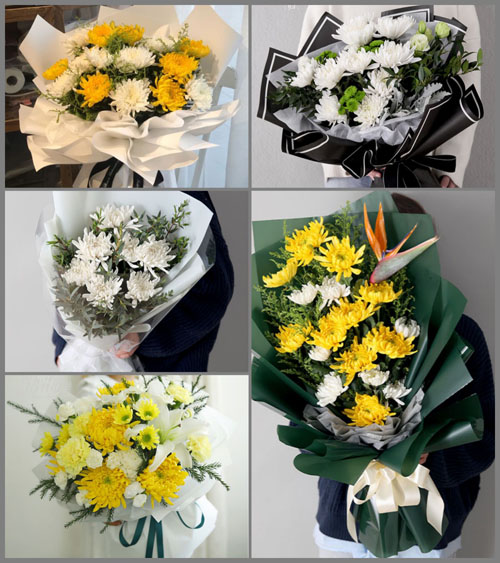 广东揭阳市普宁市后溪乡圆明村白事花束代送